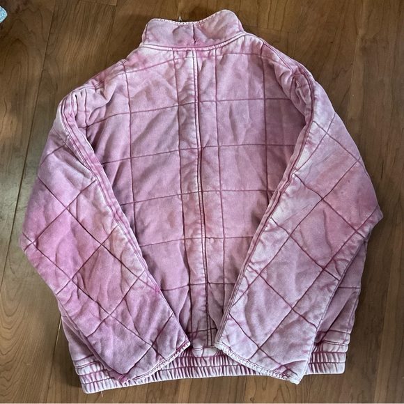 Free People Cherry Cola Dolman Quilted Jacket M - Picture 6 of 12